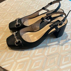 Jones New York Black Slingback Heels